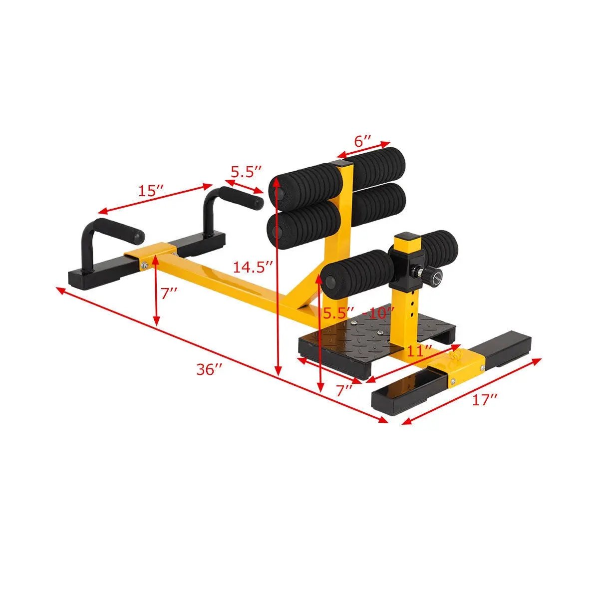 3-in-1 Sissy Squat Ab Workout Home Gym Sit-up Machine by DirectDeals