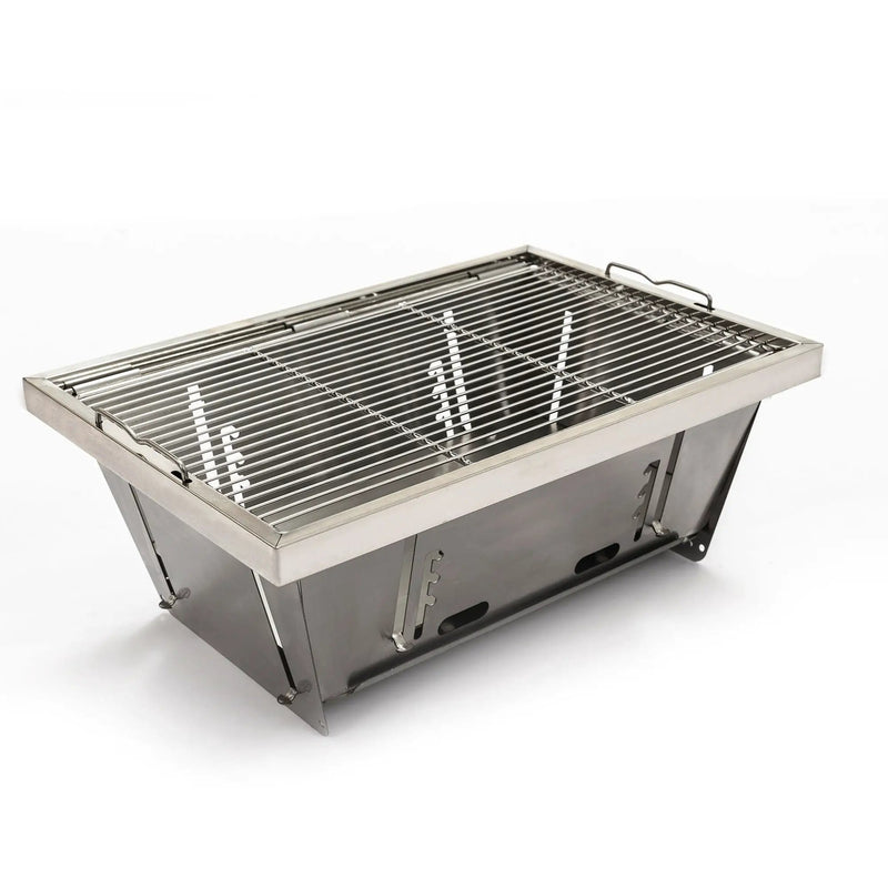 Folded Portable BBQ Outdoor Charcoal Barbecue Set by HouseOfZazla