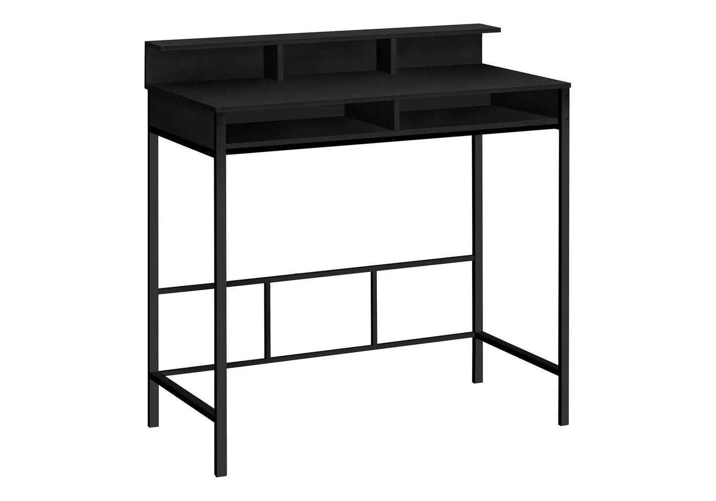 Computer Desk for Home Office with Standing Storage Shelves by HouseOfZazla