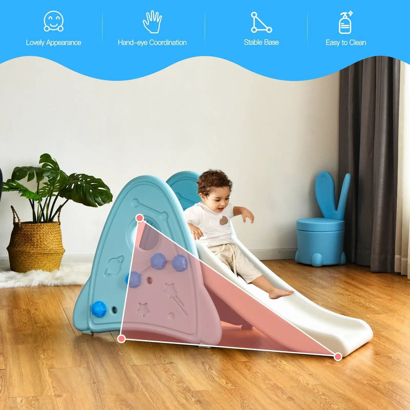 Freestanding Baby Slide Indoor First Play Climber Slide Set for Boys Girls by DirectDeals
