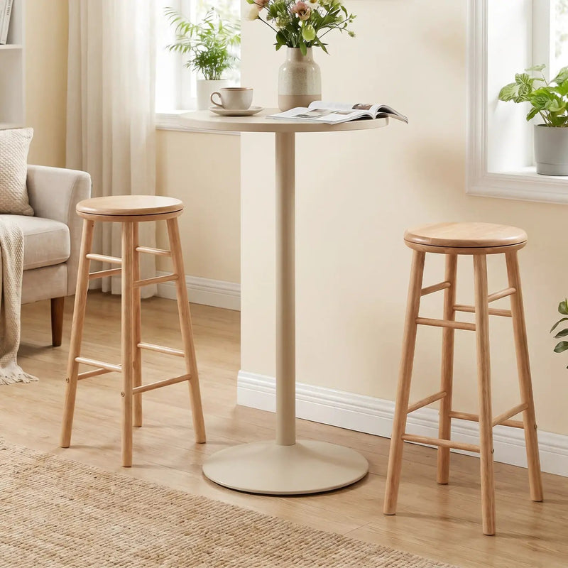 29" Swivel Bar Stools Set of 2 with Footrests by DirectDeals