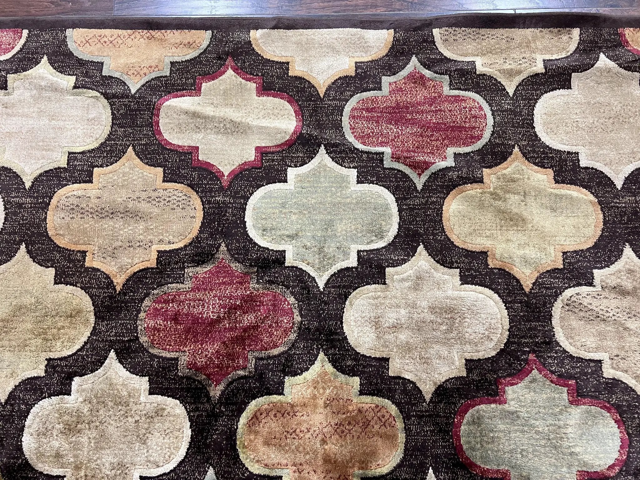 Panel Design Rug 5x7, Multicolor Contemporary Area Rug, Small Living Room Rug by Jewel Rugs