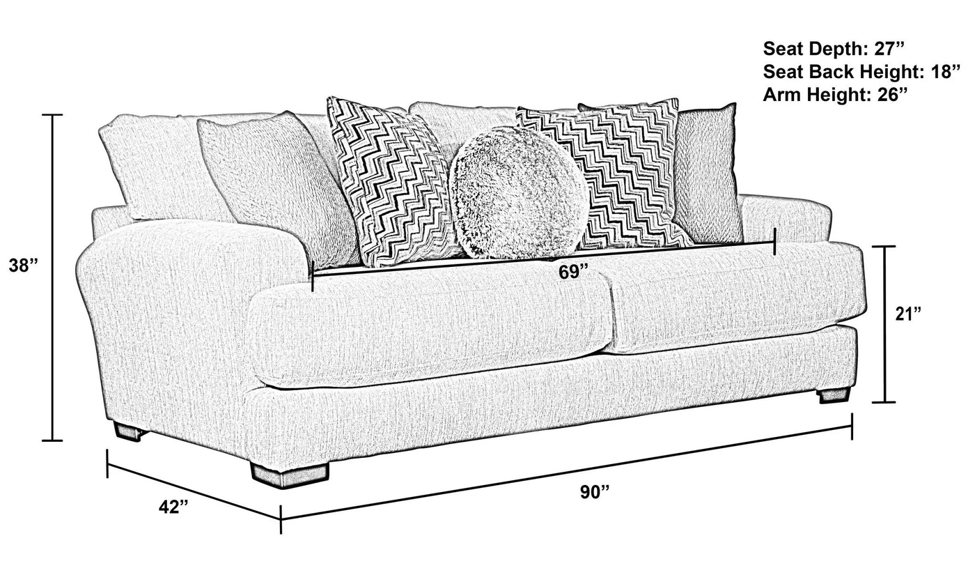 Ava - Stationary Sofa by Unique Piece Furniture