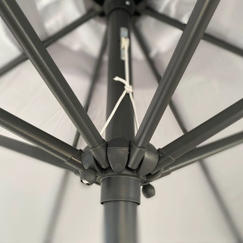 Patio Market Umbrella With 8 Steel Ribs, UV-Resistant And Waterproof Canopy by Unique Piece Furniture