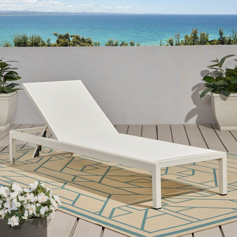 Outdoor Patio Chaise Lounge with 5 Reclining Positions by HouseOfZazla