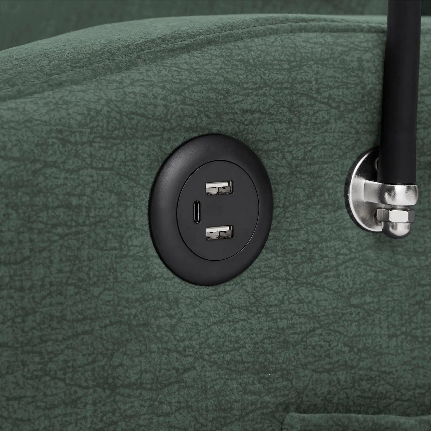 Convertible Sofa Bed Loveseat Sofa With Three USB Ports, Two Side Pockets, Two Cup Holders And 360° swivel Phone Holder For Living Room by HouseOfZazla
