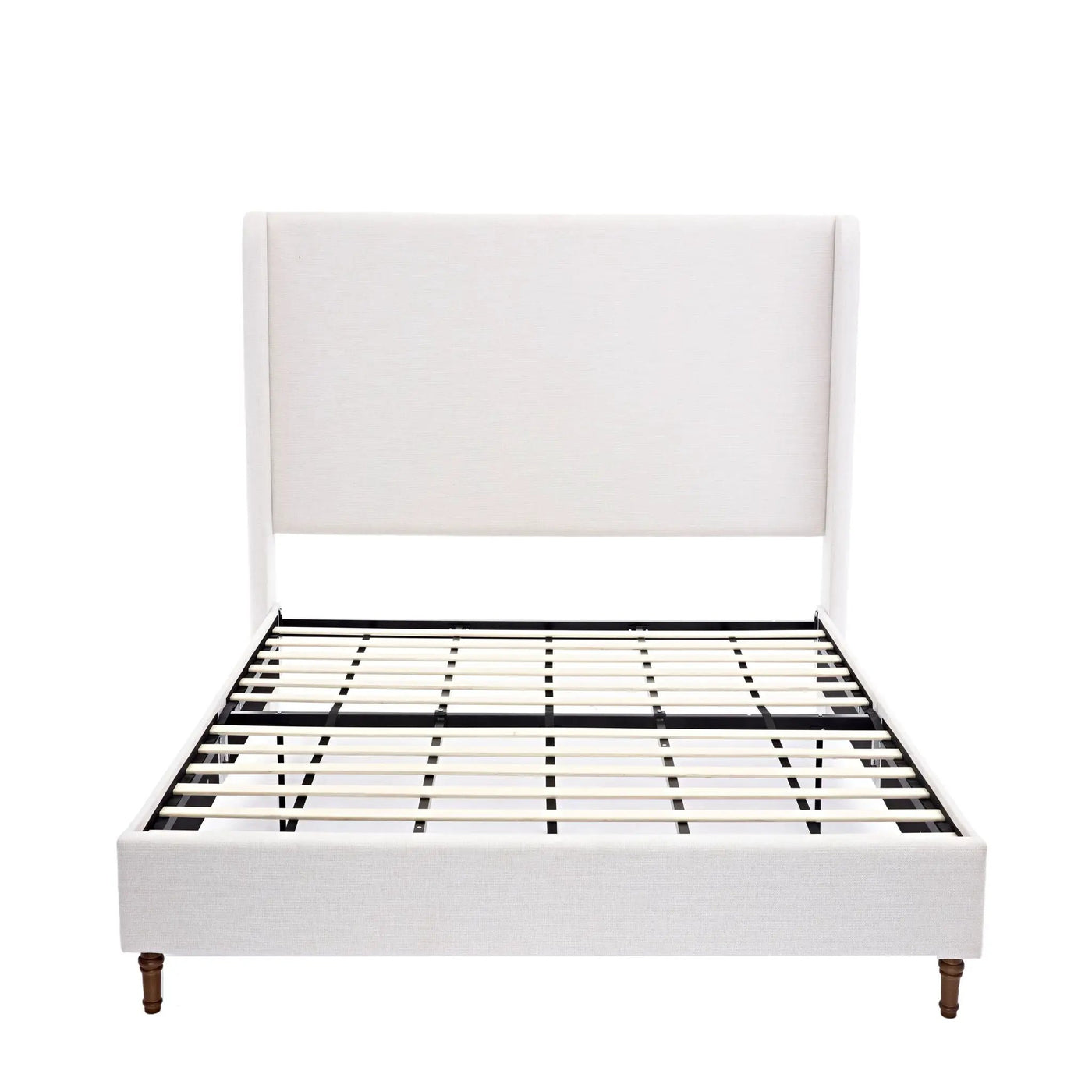 Harper - Tall Headboard Upholstered Bed / High Headboard / Elegant Simplicity / No Box Spring Needed by HouseOfZazla