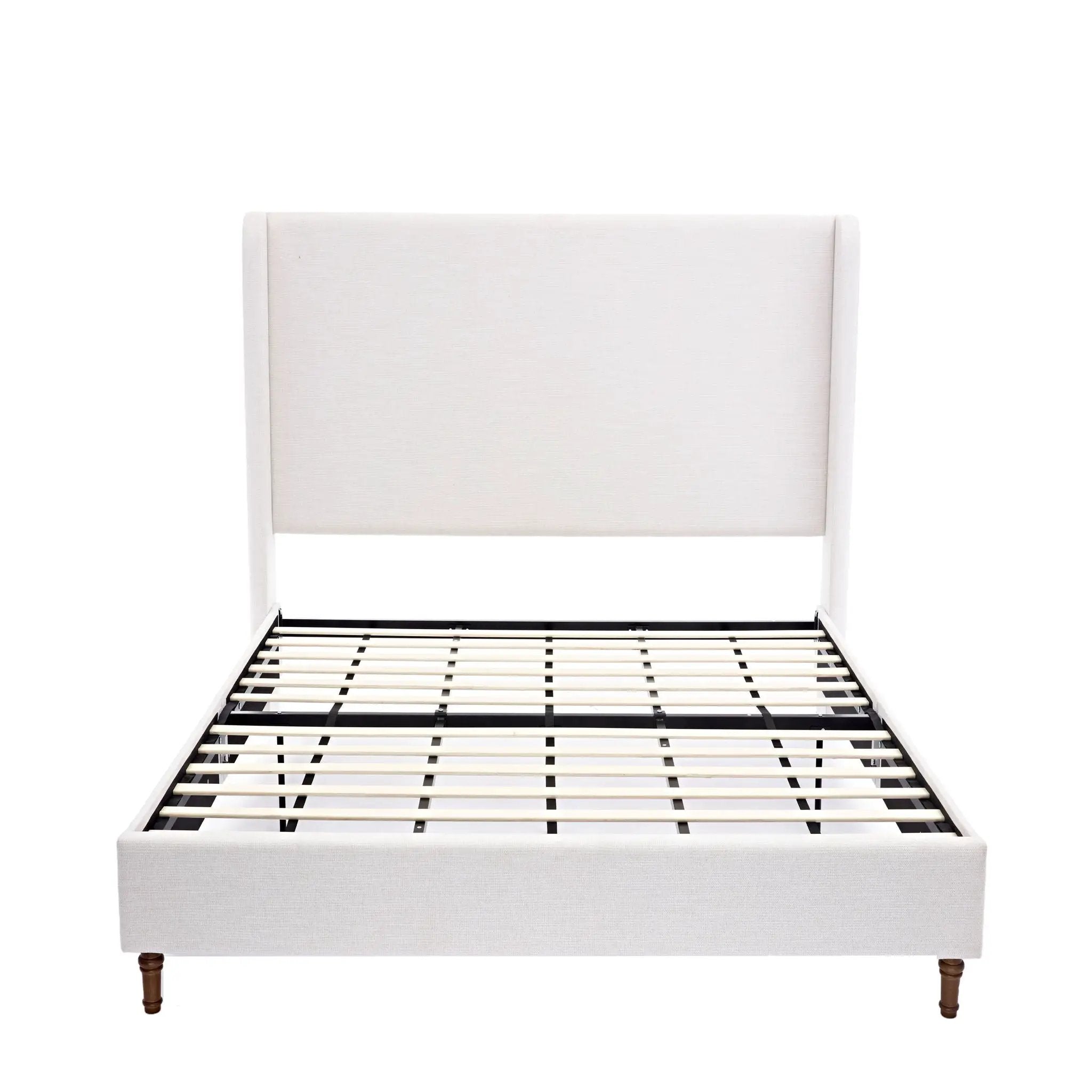 Harper - Tall Headboard Upholstered Bed / High Headboard / Elegant Simplicity / No Box Spring Needed by Unique Piece Furniture