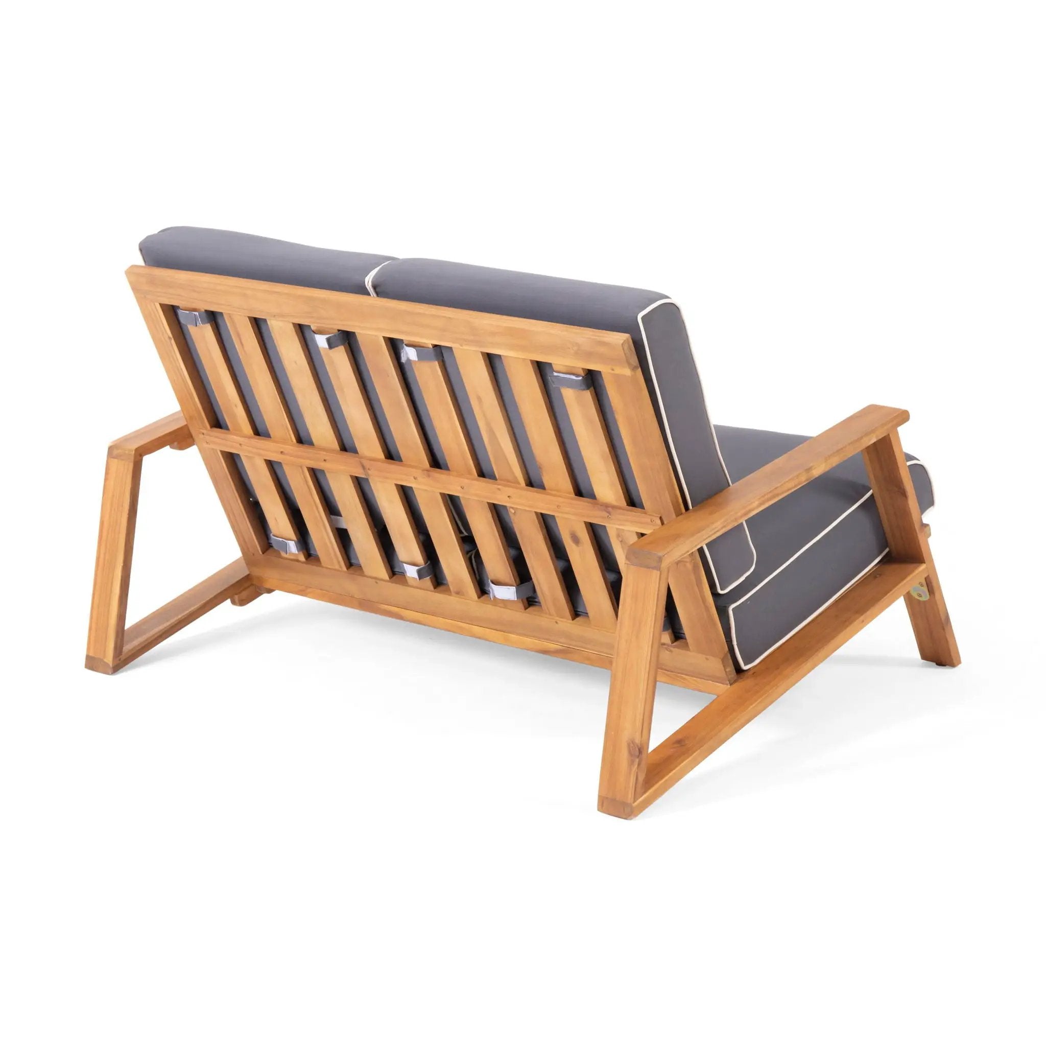 Paloma Contemporary Loveseat and Coffee Table Set with Weather Resistant Cushions by HouseOfZazla