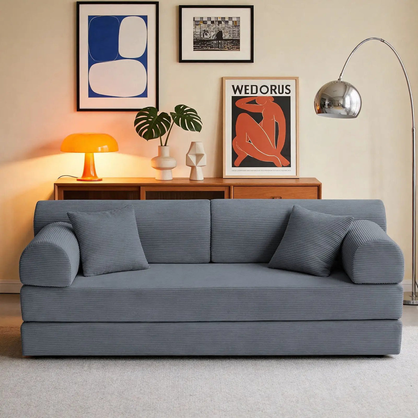 Convertible Sleeper Sofa Bed, Floor Lounge Couch For Living Room by HouseOfZazla