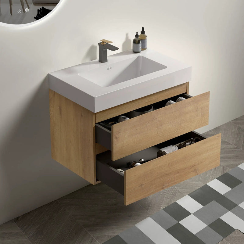 Alice Wall Mounted Bathroom Vanity with Sink by HouseOfZazla