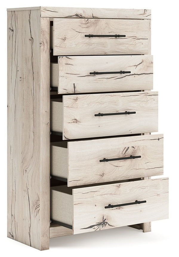 Lawroy - Five Drawer Chest - Light Natural, photo 2 of 7
