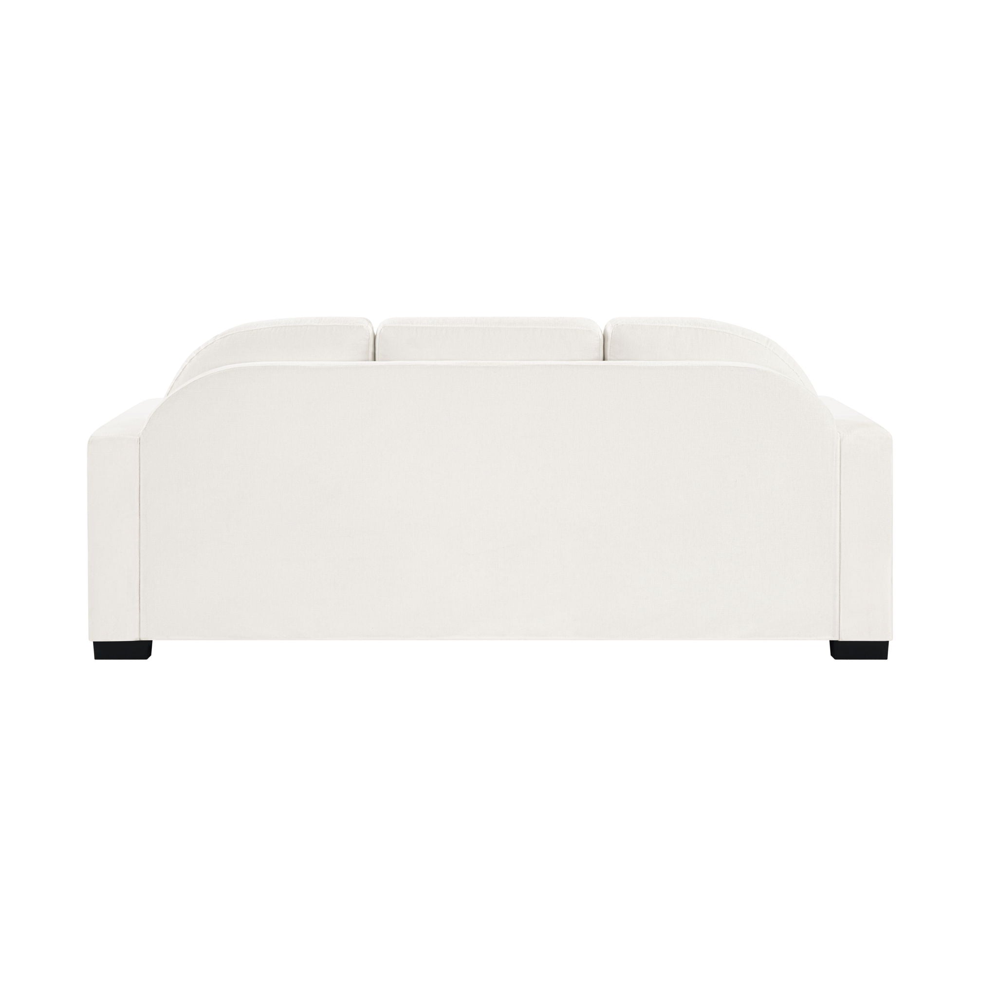 Modern 3 Seater Sofa With Curved Backrest by HouseOfZazla