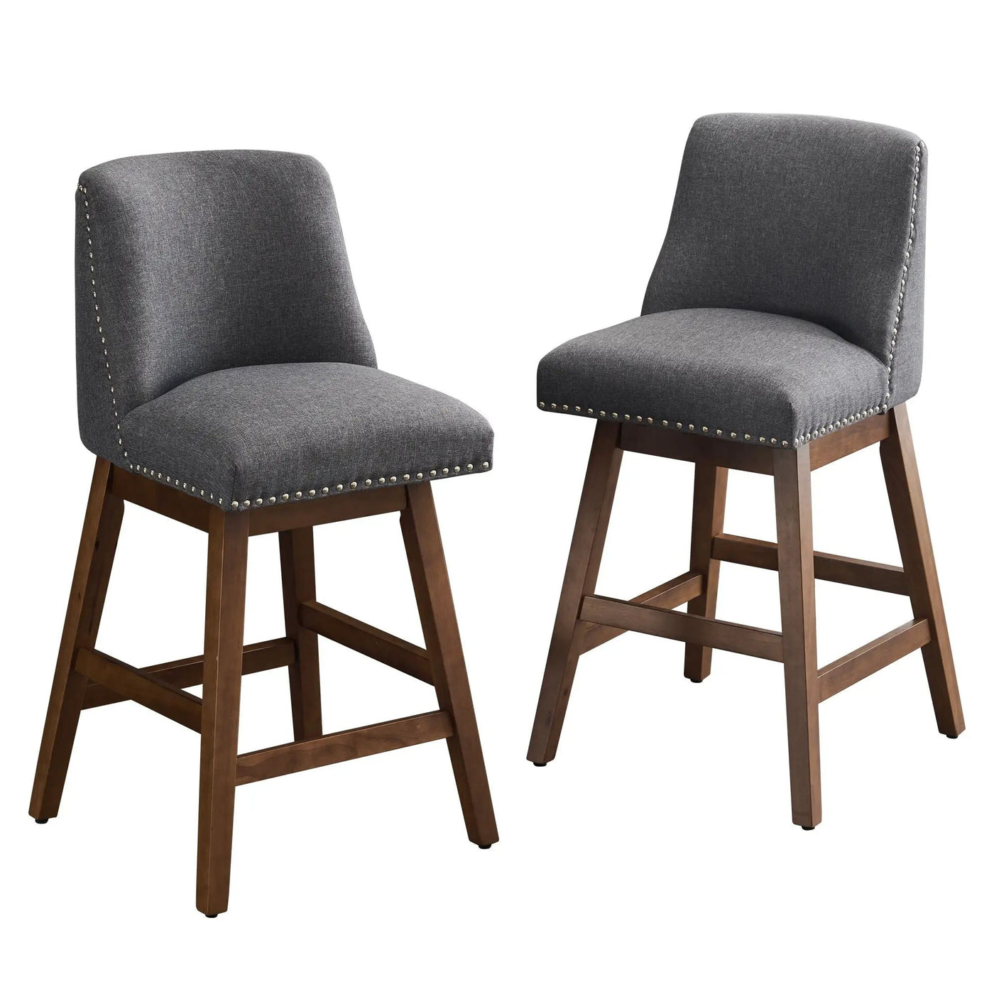 Upholstered Swivel Bar Stool by HouseOfZazla