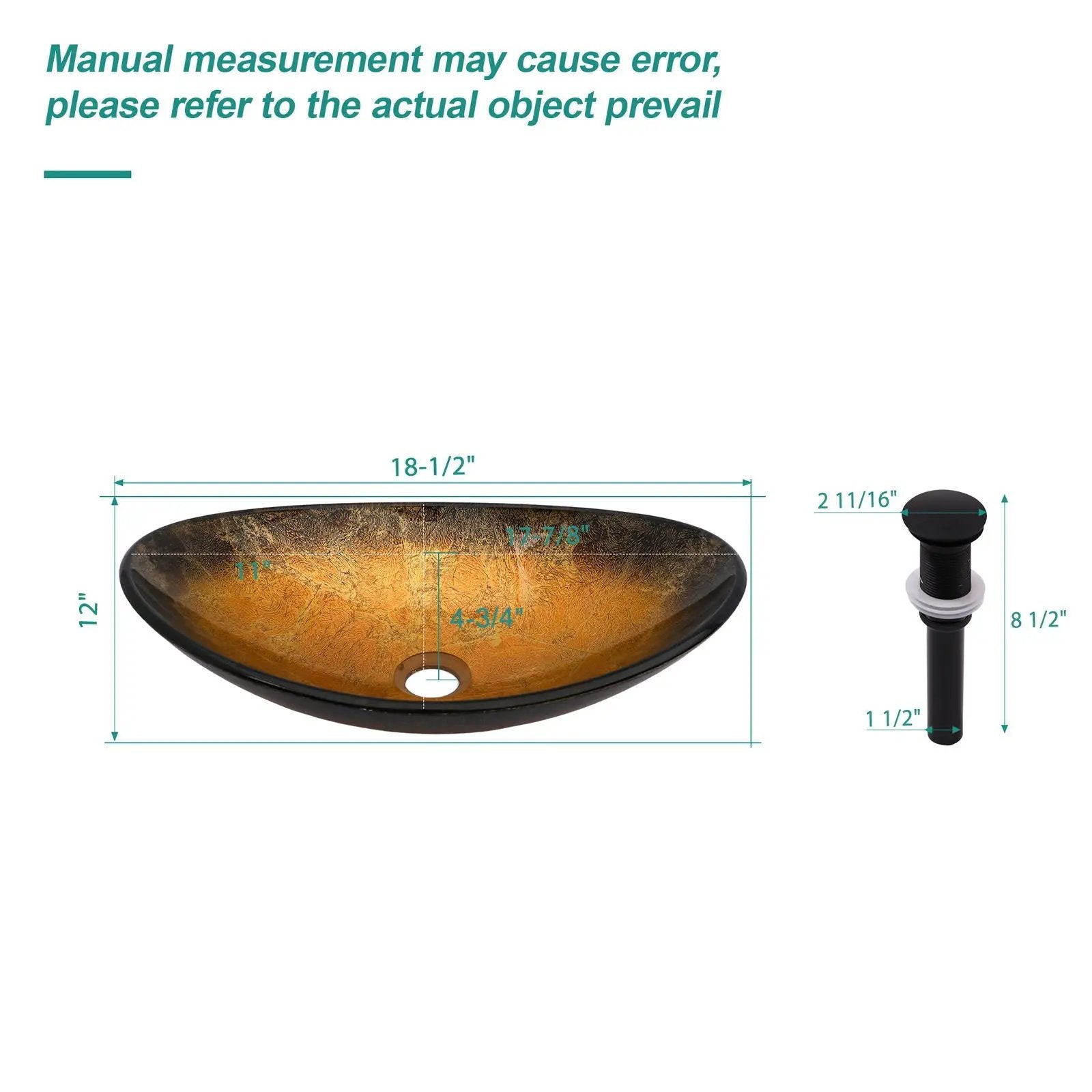 Veined Vessel Sink With Pop Up Drain, Boat Shape Bathroom Sink Above Counter - Gold by HouseOfZazla