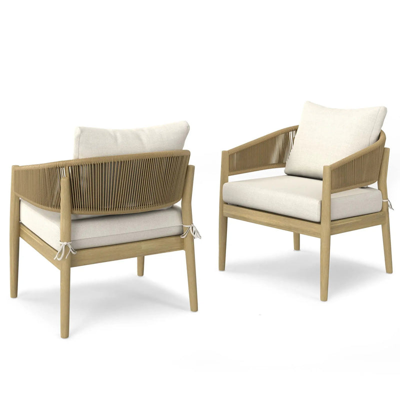 Bayshore - Outdoor Conversation Chair (Set of 2) - Natural by Unique Piece Furniture
