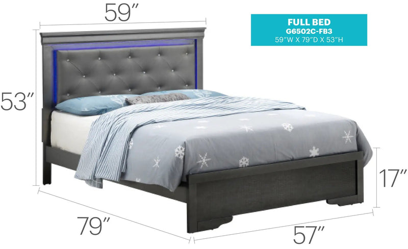 LED Elegant Bed by Unique Piece Furniture