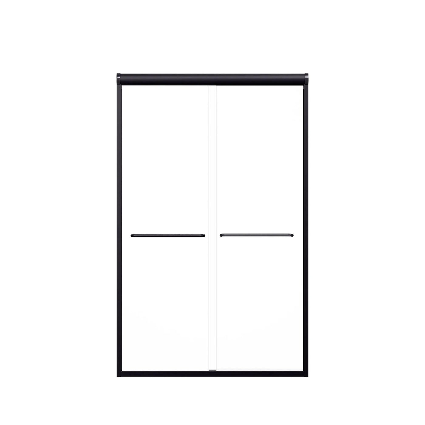 Modern Semi Frameless Double Sliding Shower Door by HouseOfZazla