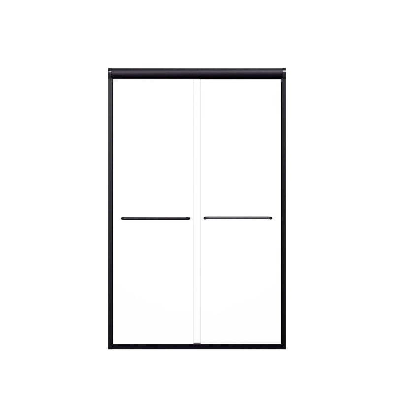 Modern Semi Frameless Double Sliding Shower Door by HouseOfZazla