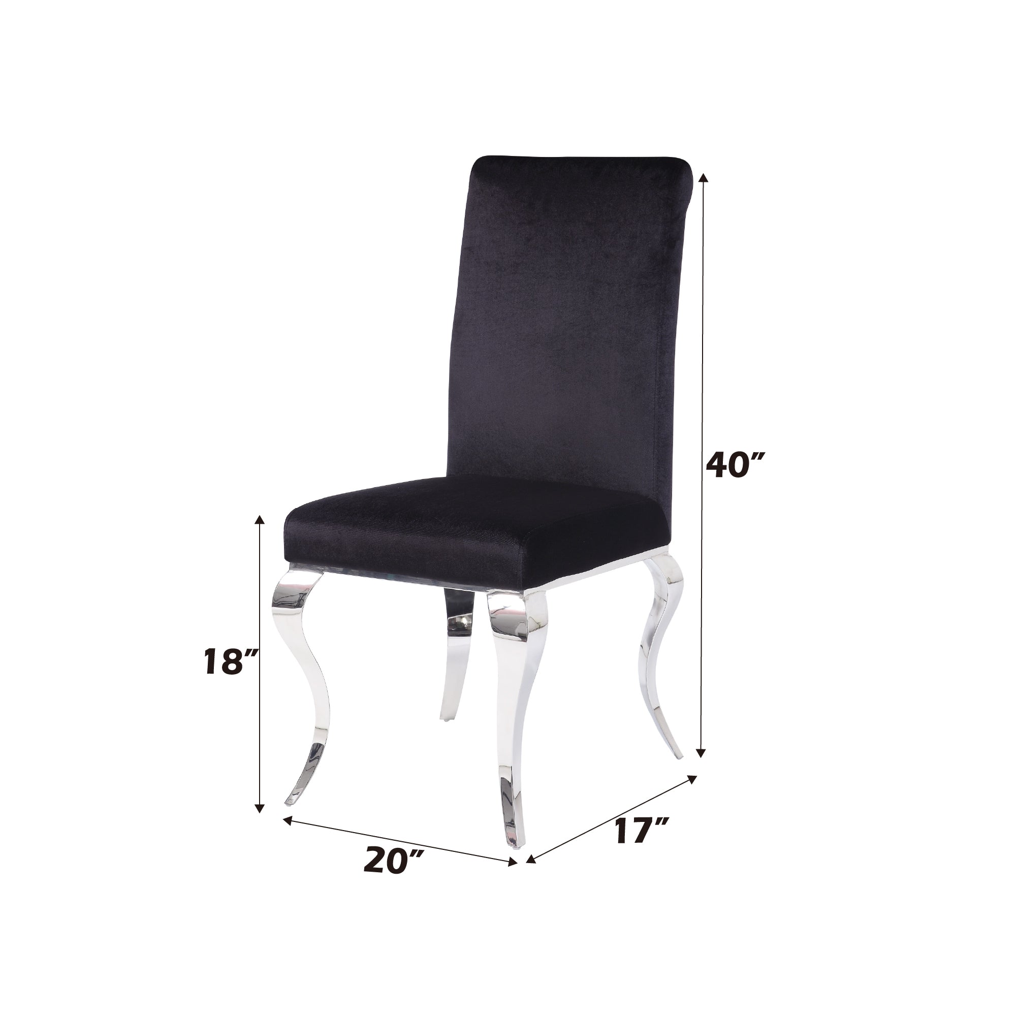 Fabiola Upholstered Stainless Steel Dining Chair by HouseOfZazla