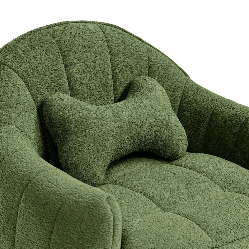 Louie 30.5" Dog Sofa Bed, Medium, Moss by HouseOfZazla