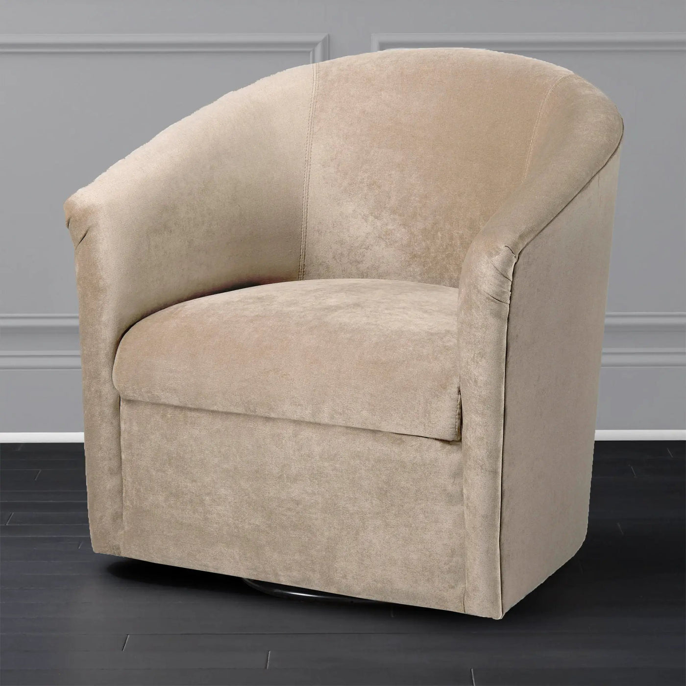 Eden - Swivel Chair With Upholstery And Hardwood Frame by HouseOfZazla