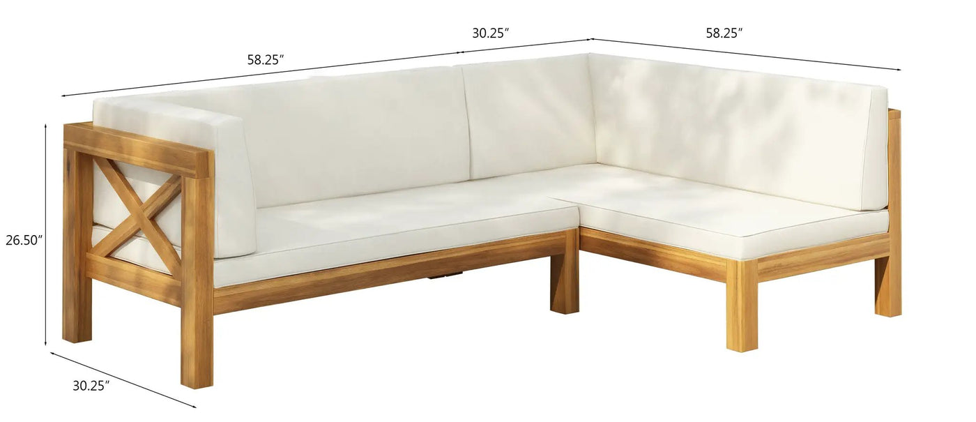 Brava X-Back Left Corner Bench Set of 2 by HouseOfZazla