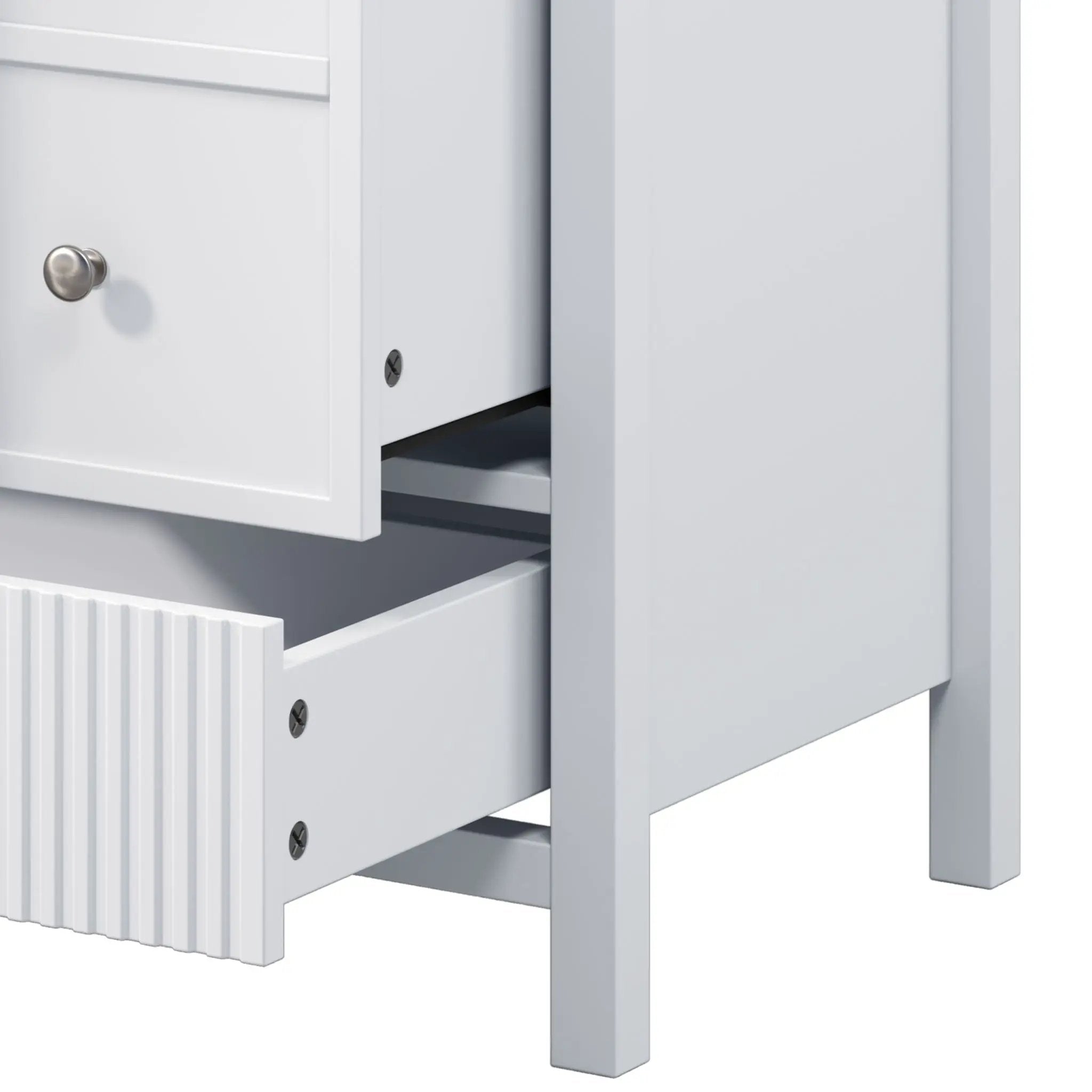 Bathroom Vanity With Separate Sink, Soft Close Doors And 4 Drawers by HouseOfZazla