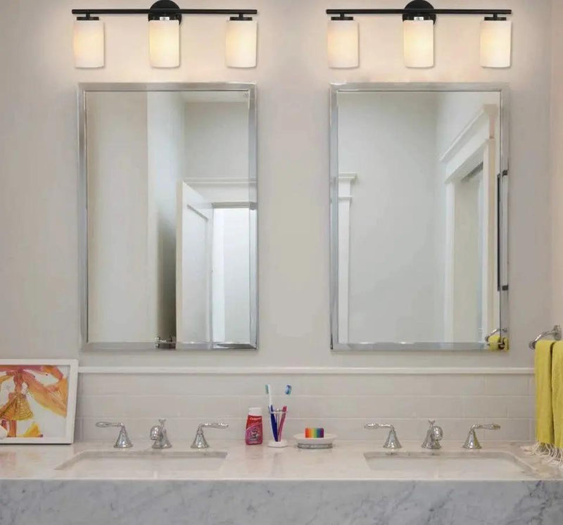 PUUPA 3 Light Bathroom Vanity Light, Modern Interior Black Farmhouse Industrial by Selzalot