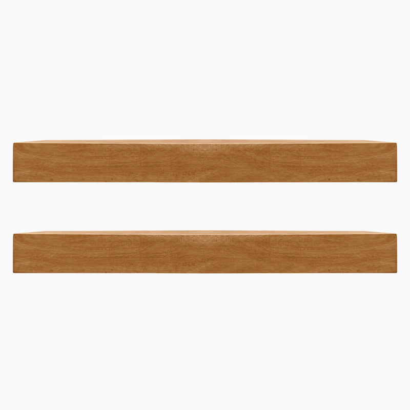 Farmhouse Floating Shelves – Aged Oak (2-Pack) by Dogberrycollections