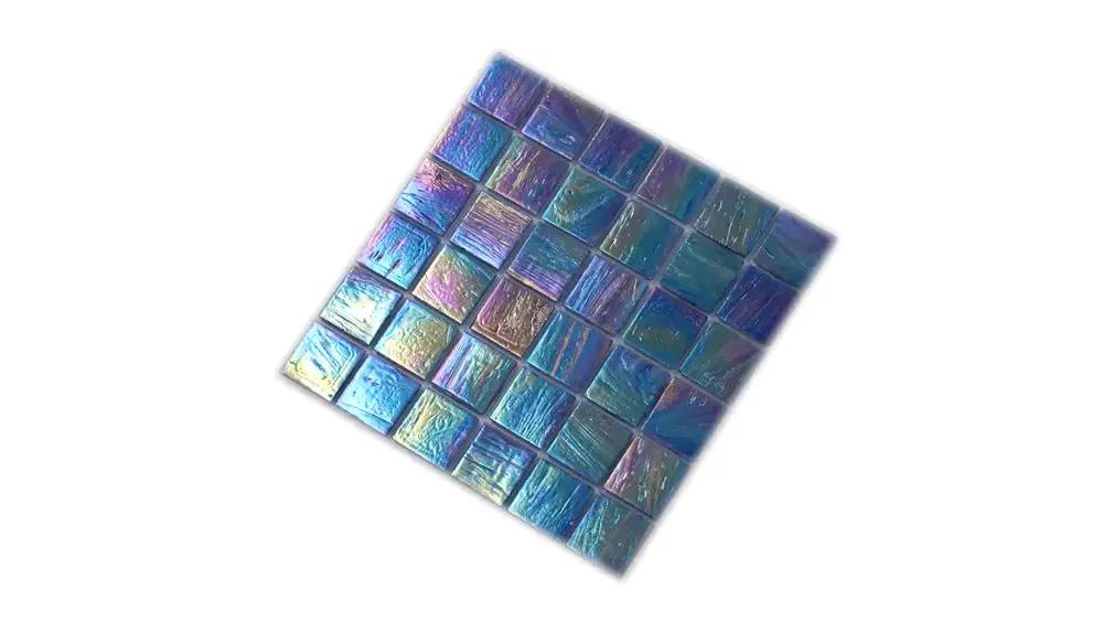 Midnight Blue 12x12 Glossy Uniform square Glass Mosaic Tile (10 pack, 10 sq ft/case) by Apollo Tile