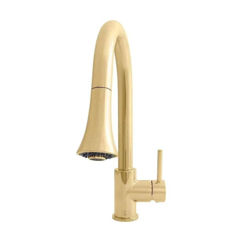 ZLINE Edison Kitchen Faucet, EDS-KF-PG by Farmhouse Kitchen and Bath