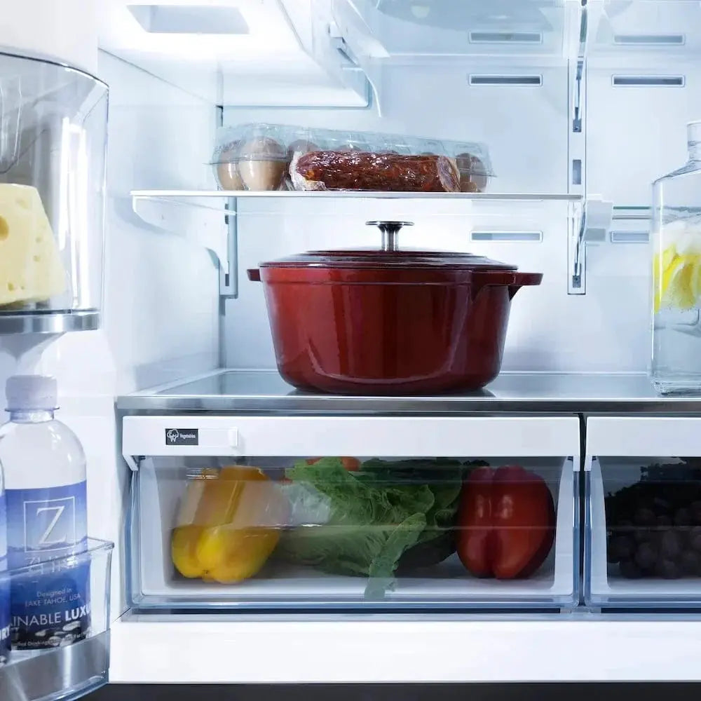 ZLINE 36" Autograph French Door Refrigerator, Ice & Water, Black Stainless RFMZ-W36-BS-FCB by Farmhouse Kitchen and Bath