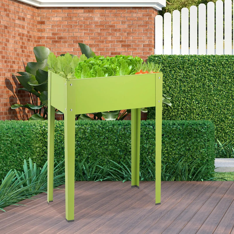 24.5 x 12.5 Inch Outdoor Elevated Garden Plant Flower Bed by DirectDeals