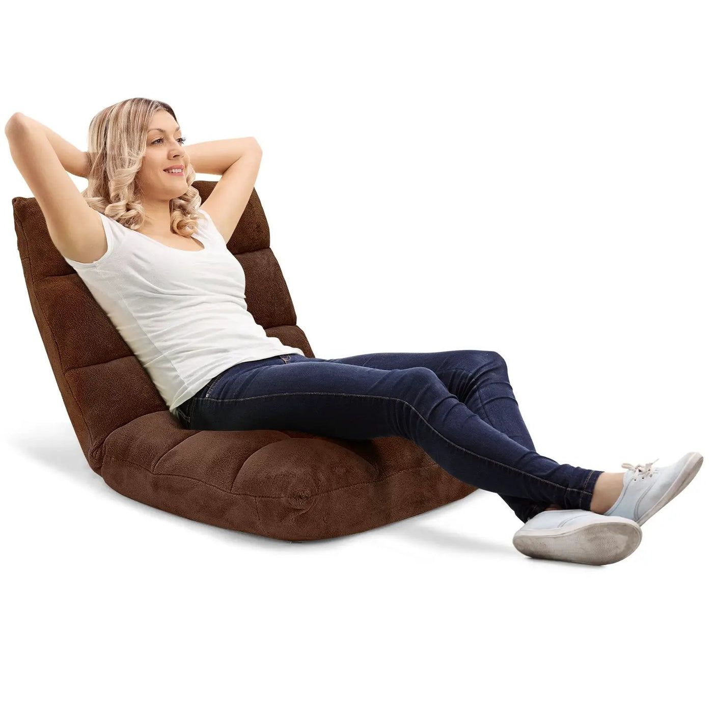 Adjustable 14-position Cushioned Floor Chair by DirectDeals