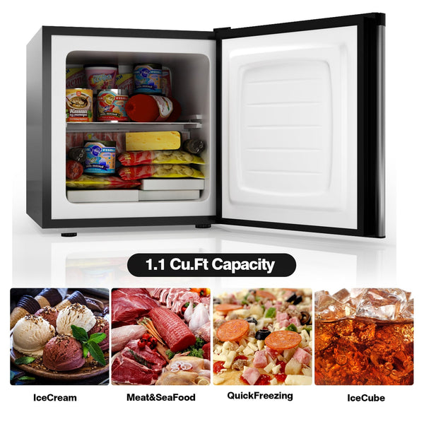 1.1 cu.ft. Compact Single Door Mini Upright Freezer, photo 2 of 8