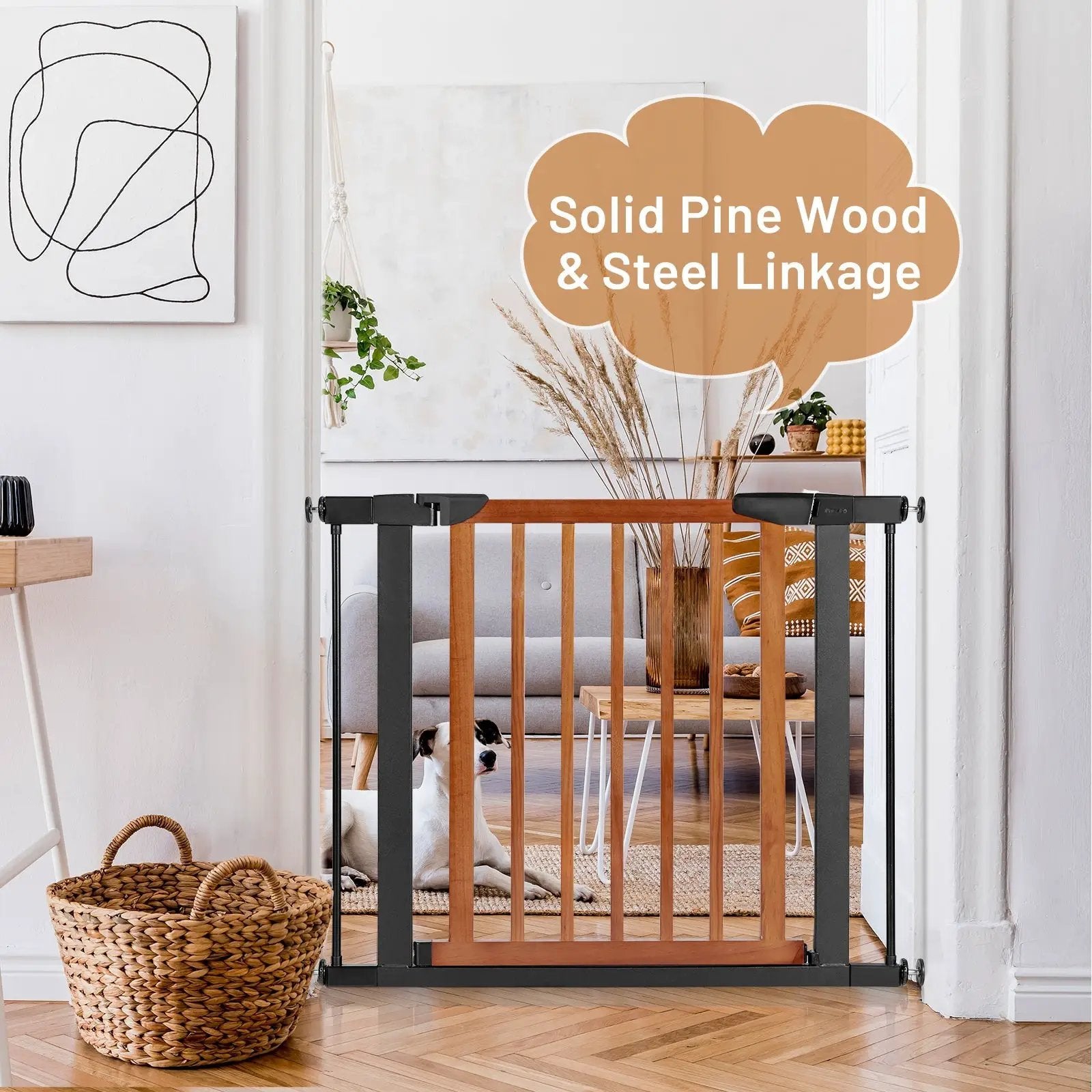 Extendable Safety Gate for Baby and Pet by DirectDeals