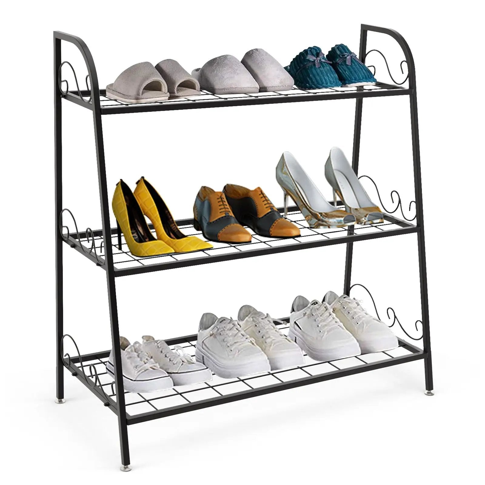 3-Tier Metal Plant Stand Shelf Display Rack for Plants Shoes Flower Pot by DirectDeals