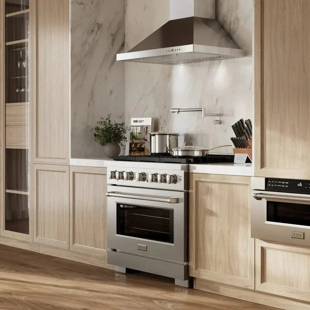 ZLINE 36"Paramount Dual Fuel Range Stainless Steel, SDR36 by Farmhouse Kitchen and Bath