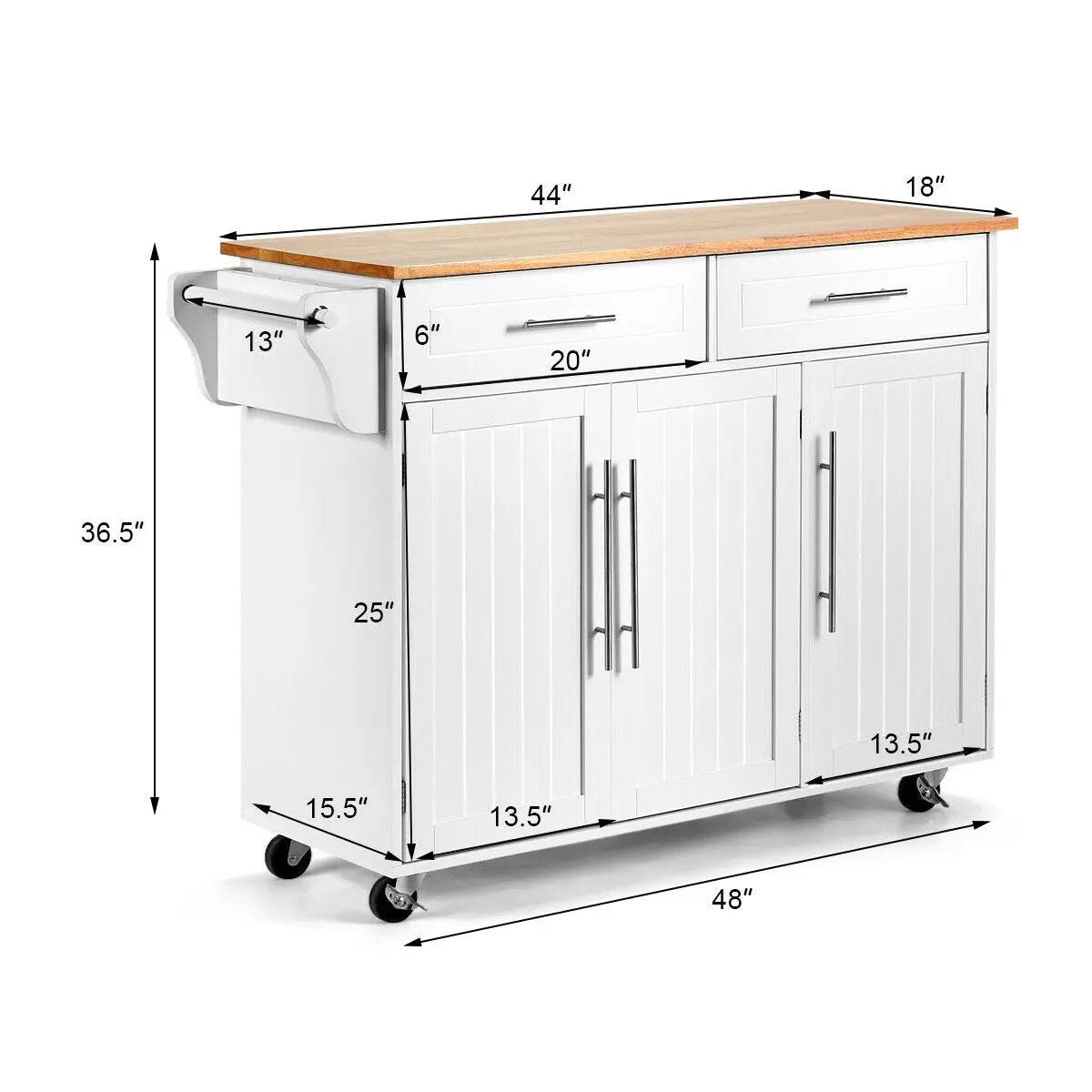 Kitchen Island Trolley by DirectDeals