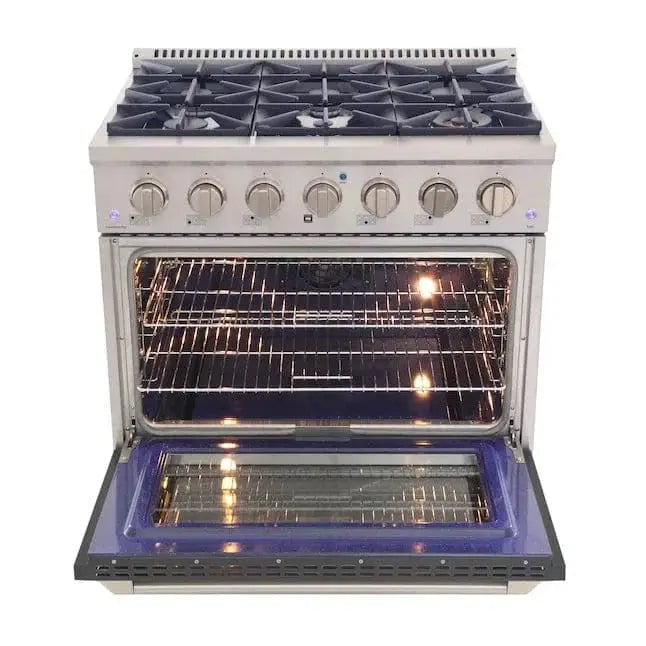 Kucht 36” Pro-Style Kitchen Dual Fuel Range - KDF362-GR by Farmhouse Kitchen and Bath