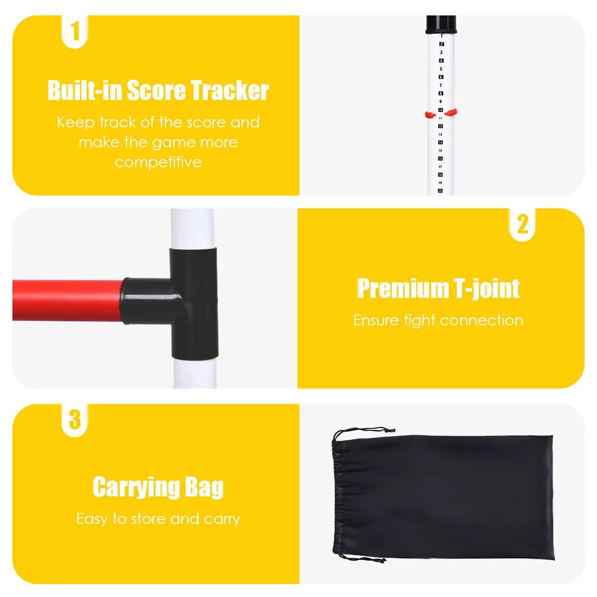 Ladder Ball Toss Game Bolas Score Tracker Carrying Bag by DirectDeals