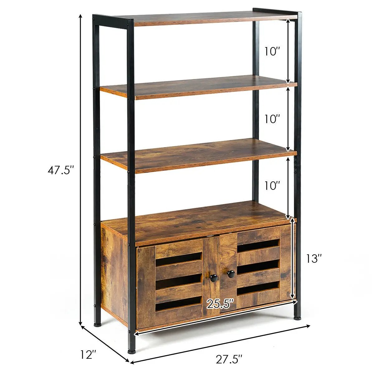 Industrial Storage Shelf with 2 Shutter Doors by DirectDeals