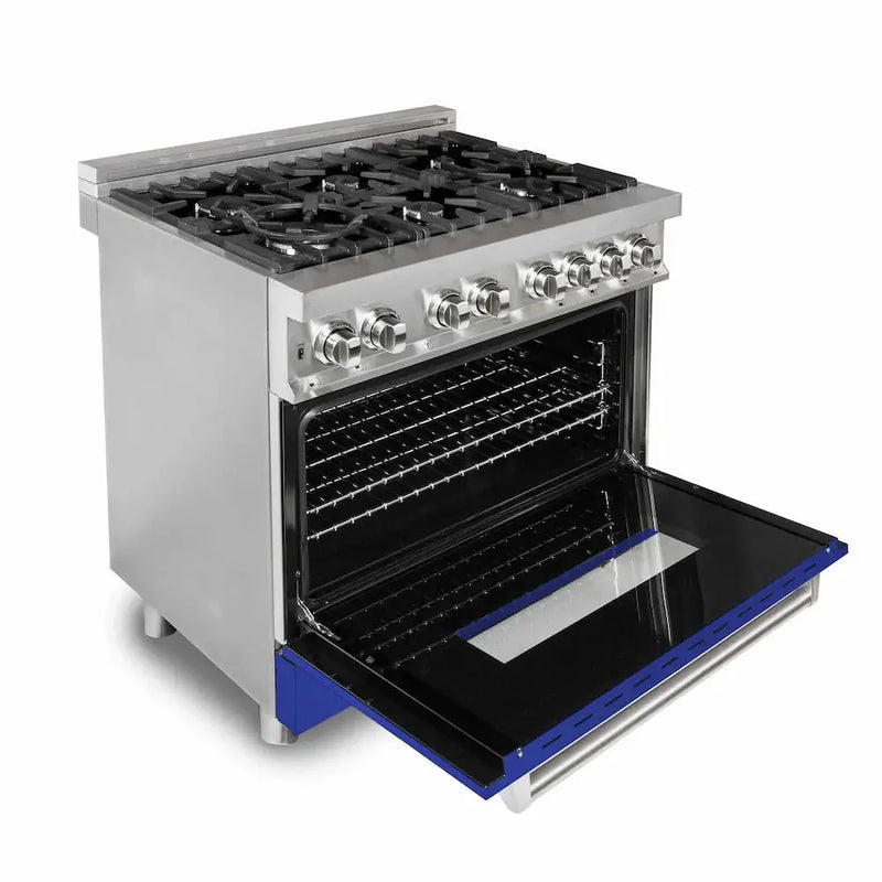 ZLINE 36" Bundle Range RA-BM-36 & Wall Range Hood KB-36, 2KP-RABMRH36 by Farmhouse Kitchen and Bath