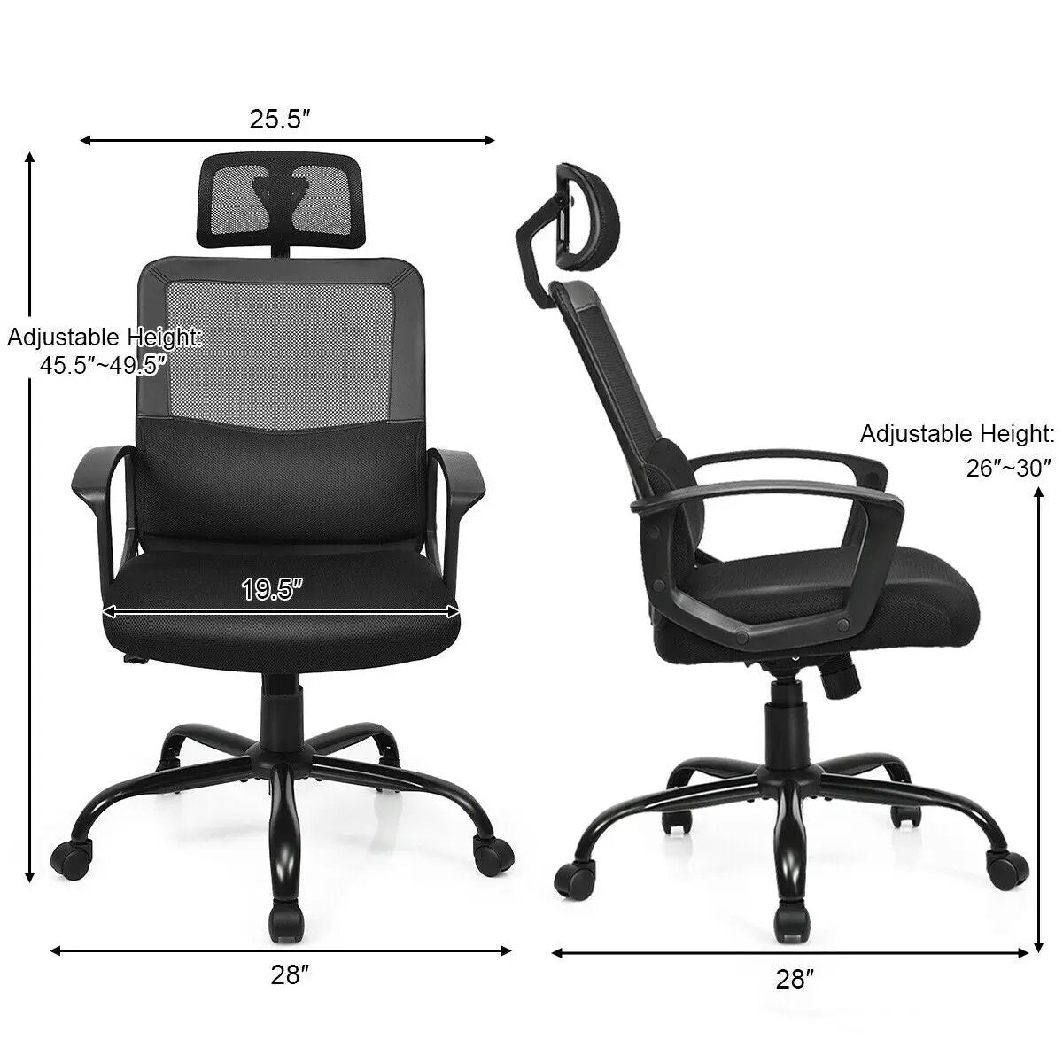 Mesh Office Chair High Back Ergonomic Swivel Chair by DirectDeals
