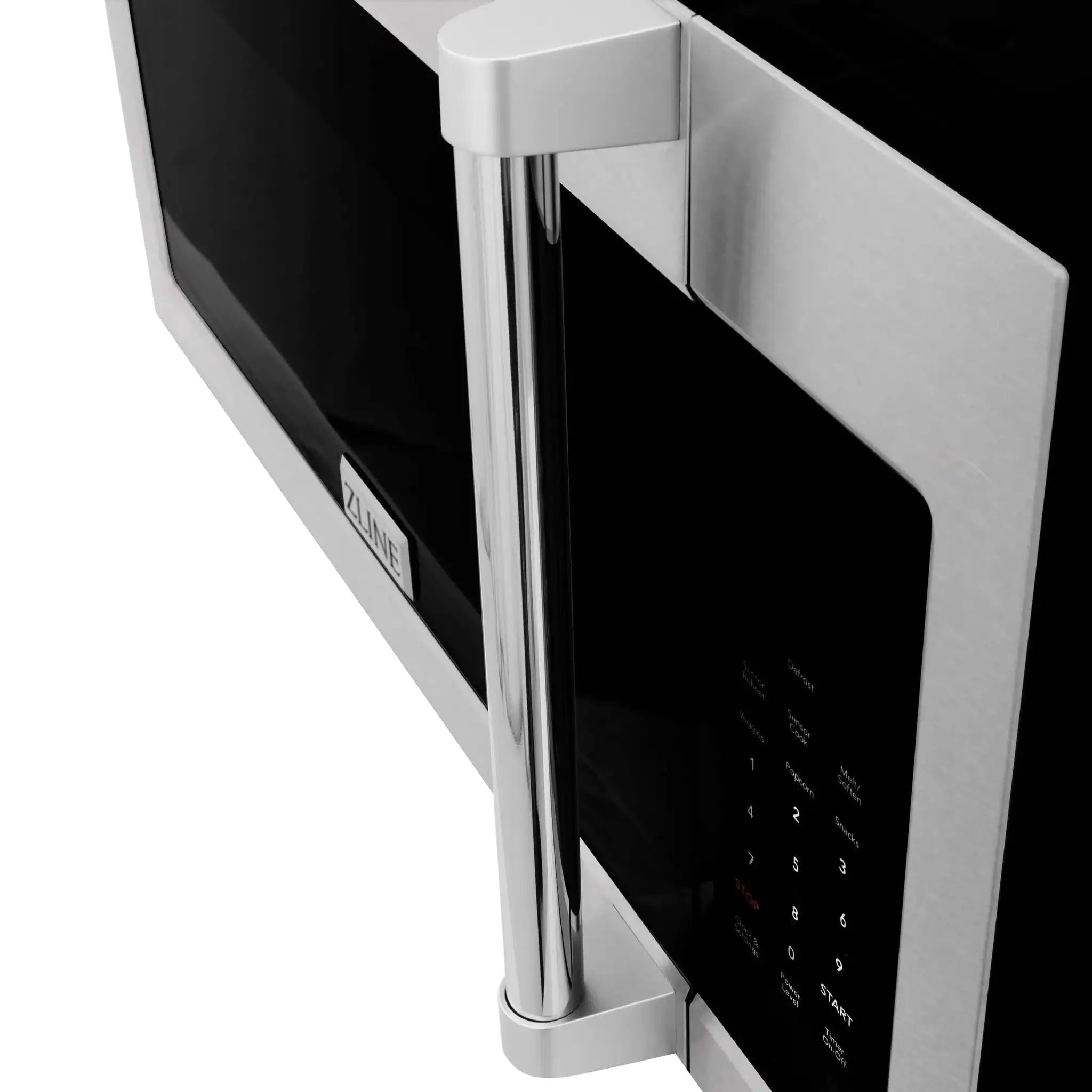 ZLINE 30" Recirculating Over the Range Convection Microwave with Traditional Handle and Charcoal Filters in Fingerprint Resistant SS MWO-OTRCFH-30-SS by Farmhouse Kitchen and Bath
