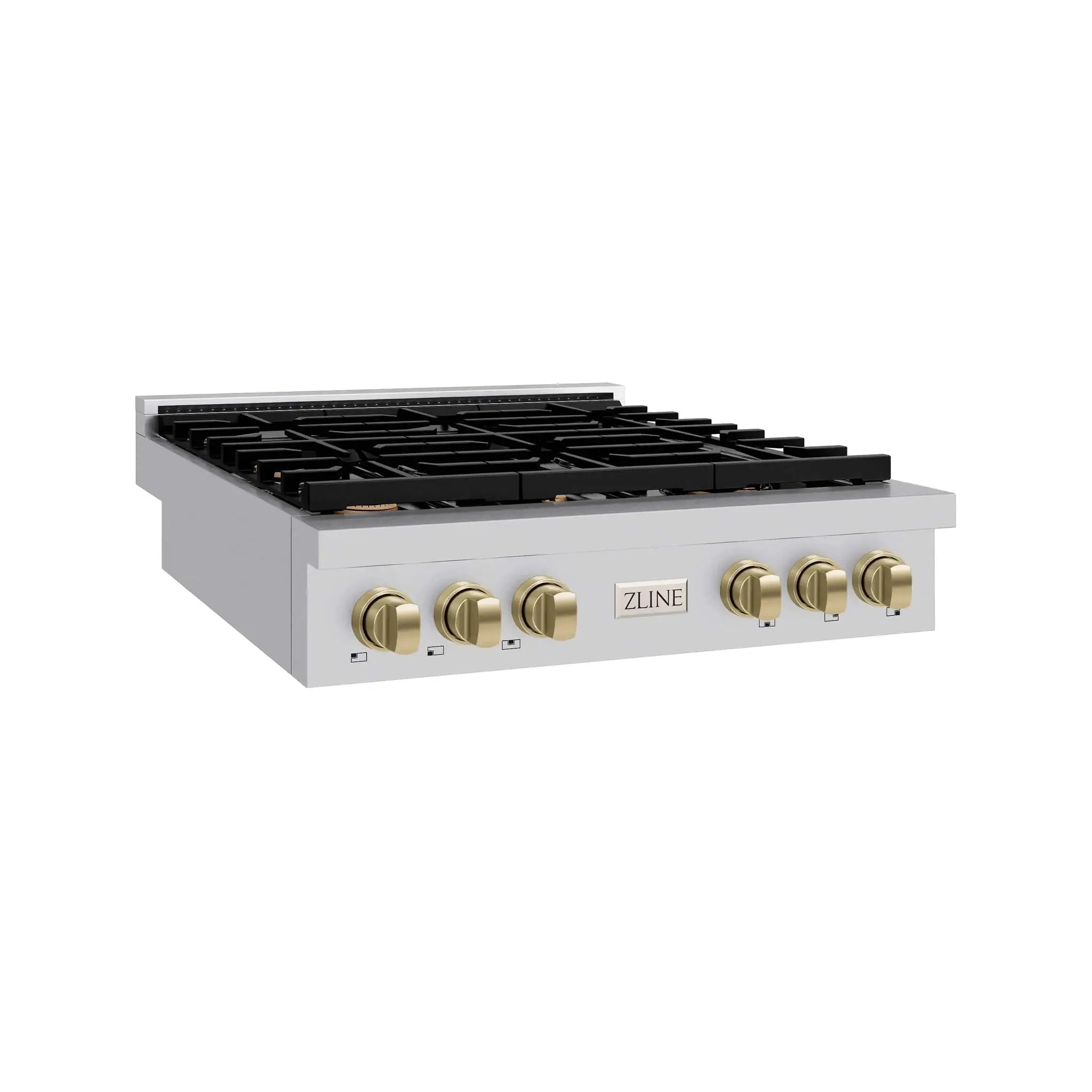 ZLINE 36" Paramount Gas Rangetop Stainless Steel Champagne Bronze SRTZ-36-CB by Farmhouse Kitchen and Bath