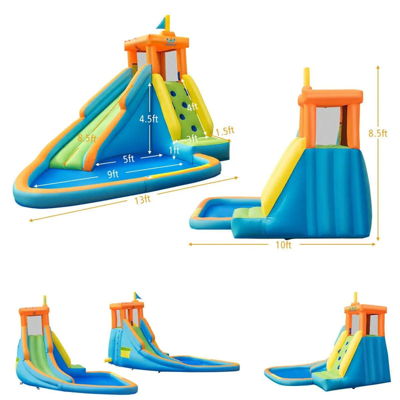 Inflatable Water Slide Bounce House Without Blower by DirectDeals