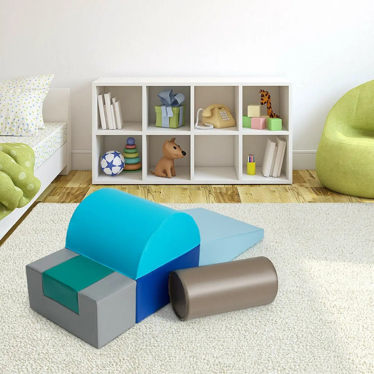 6 Piece Climb Crawl Play Set Indoor by DirectDeals