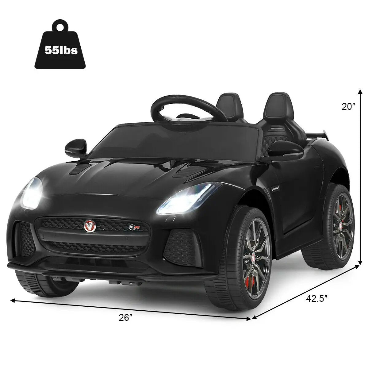 12V Jaguar F-Type SVR Licensed Kids Ride On Car by DirectDeals